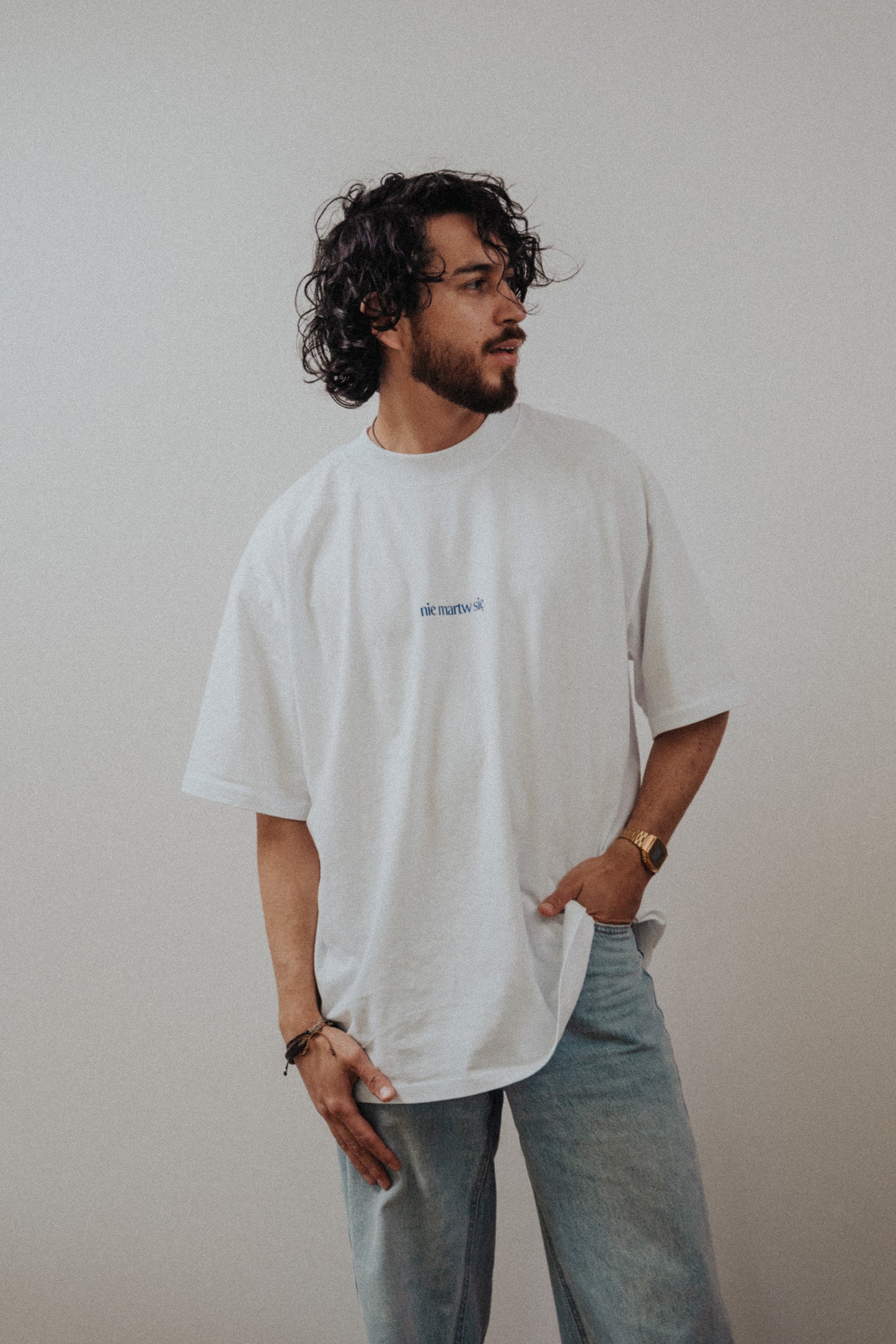 Oversized T-shirt "Don't worry"