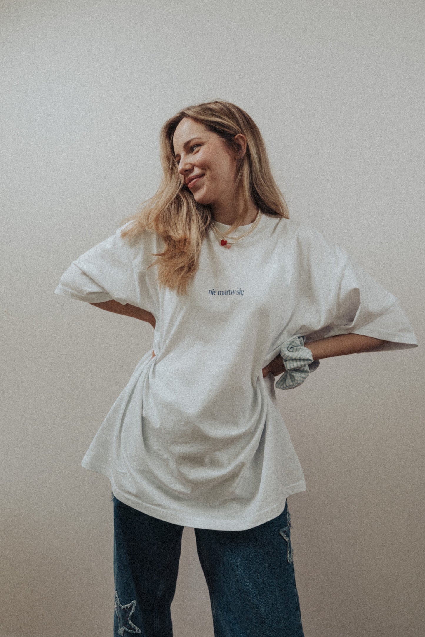 Oversized T-shirt "Don't worry"