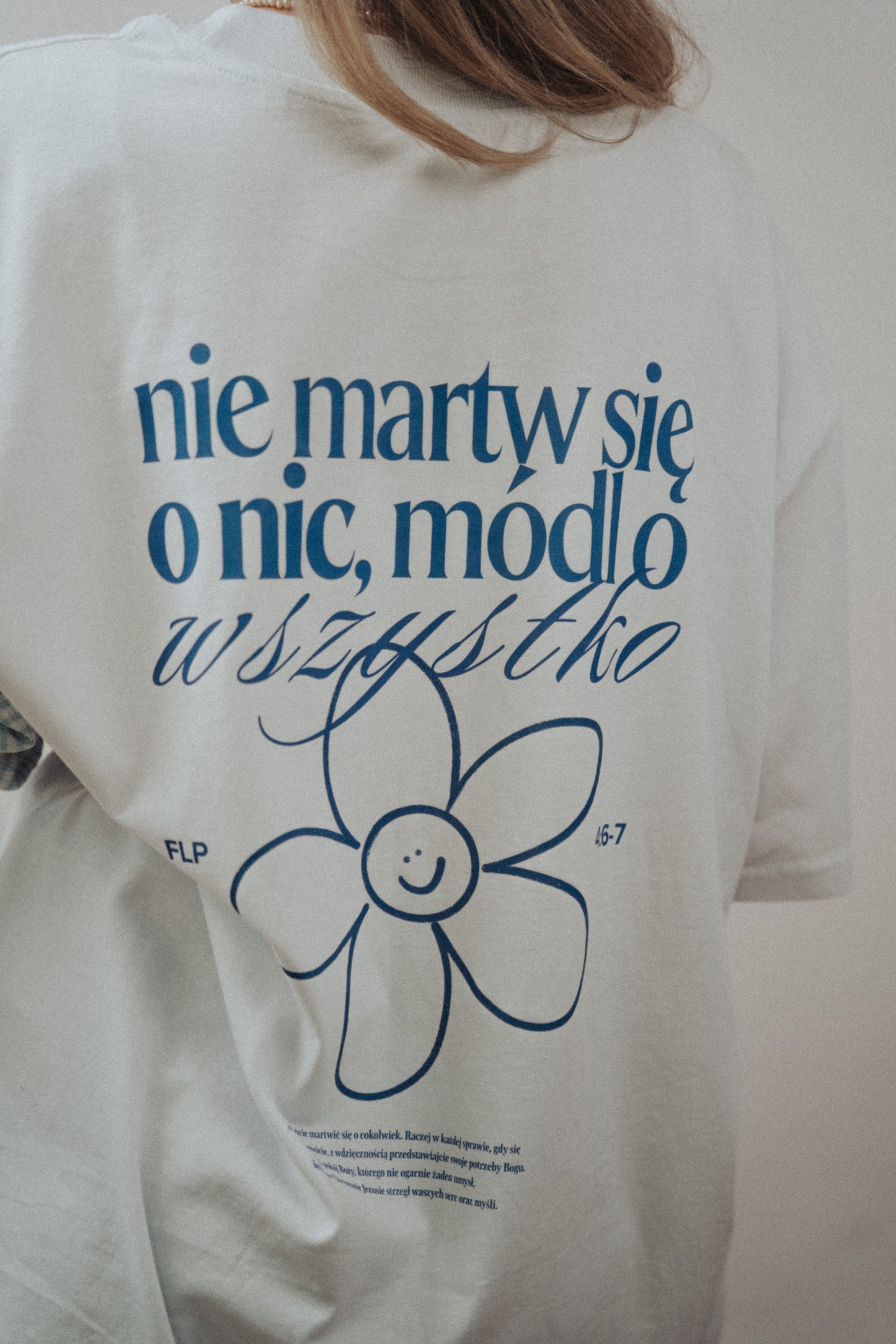 Oversized T-shirt "Don't worry"