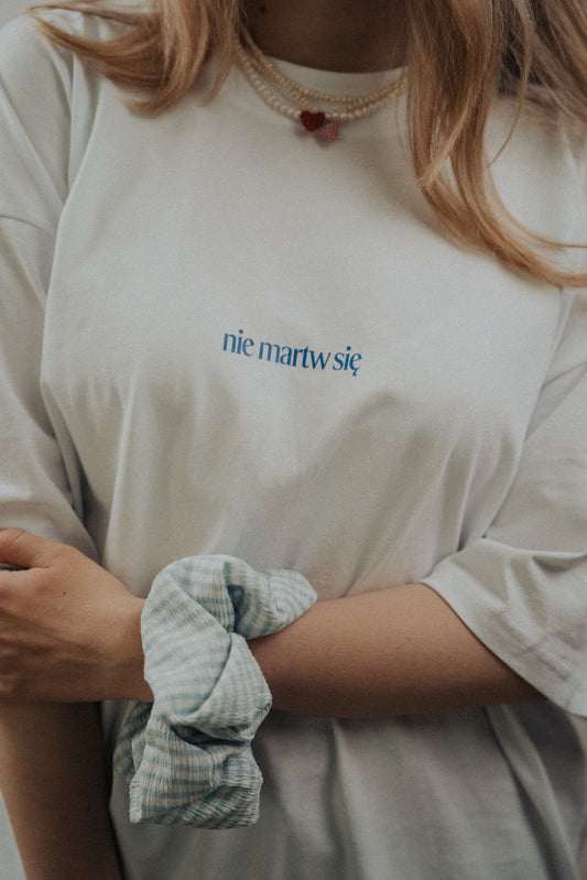 Oversized T-shirt "Don't worry"